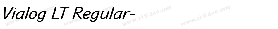 Vialog LT Regular字体转换